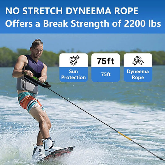75ft Floating Wakeboard Rope With Handle