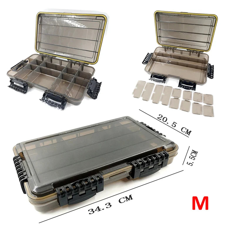 Large-Capacity Waterproof Fishing Tackle Box