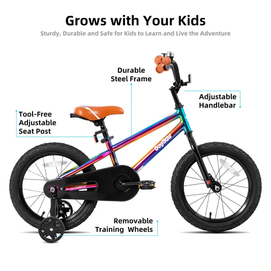 Bike For Boys Girls Ages 2-9 12/14/16/18 Inch