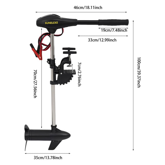 40 pound Retractable Electric Trolling Motor