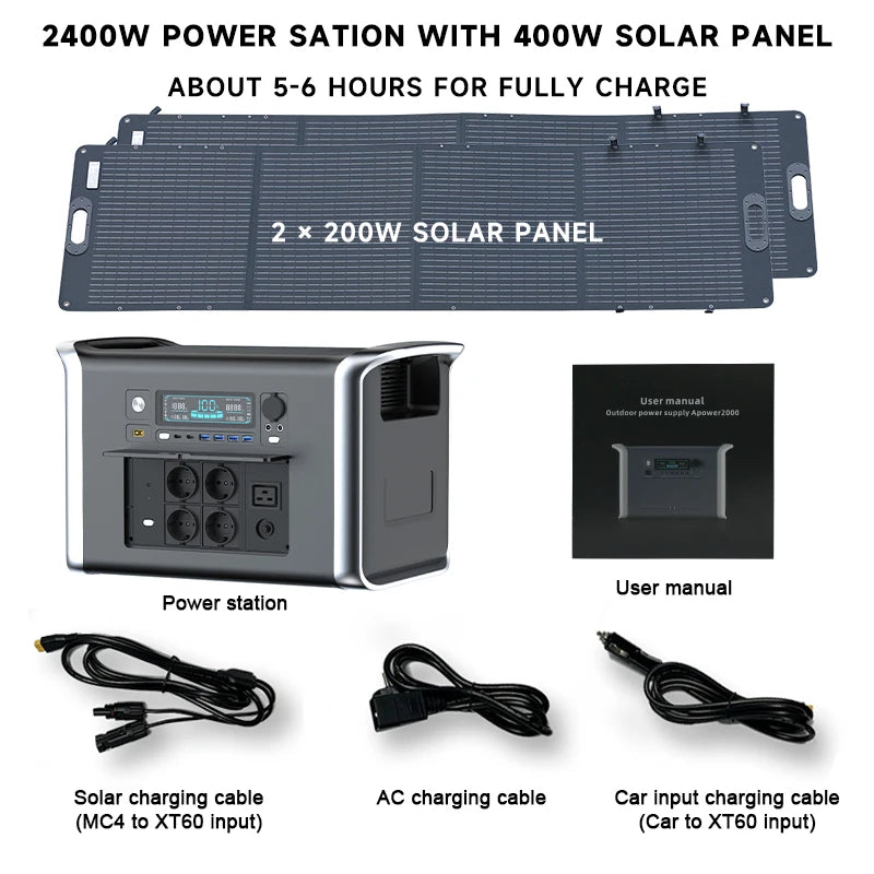 Camping Portable Power Station Solar Generator