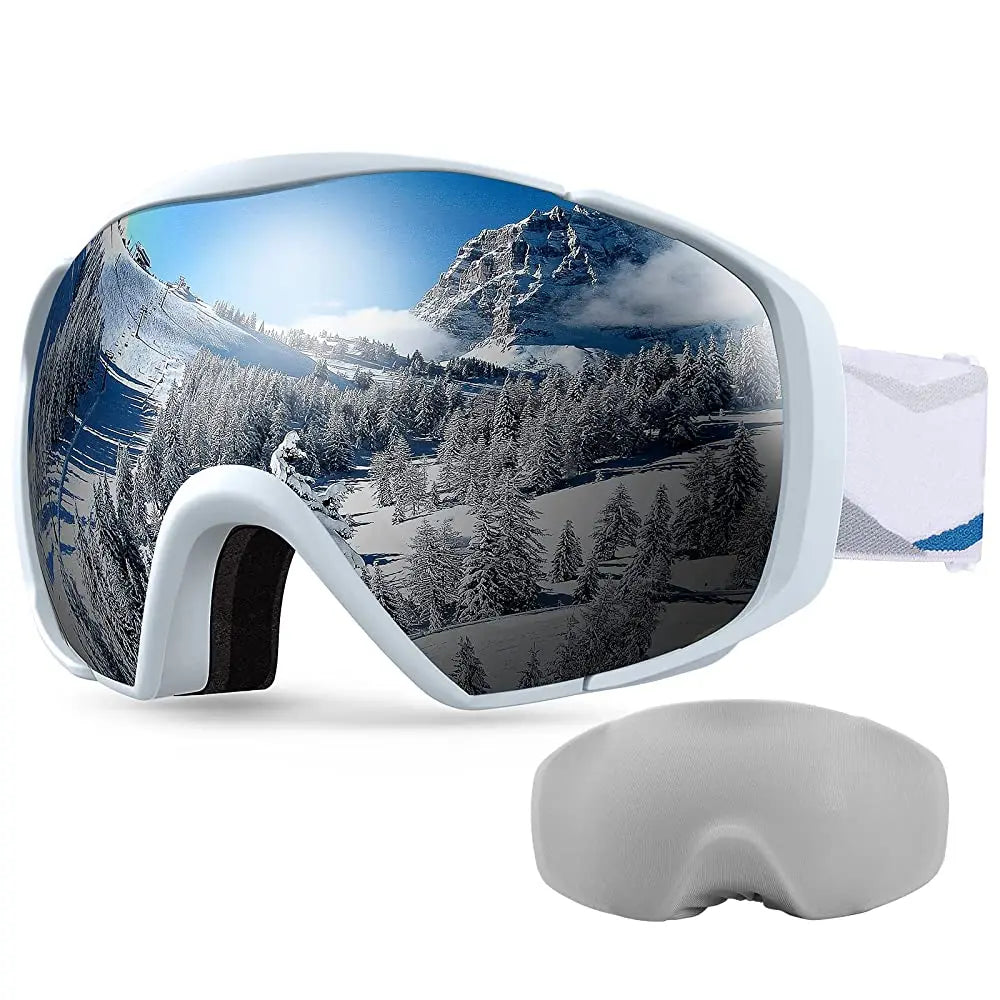 OutdoorMaster Ski/Snowboard Goggles with Cover Anti-Fog