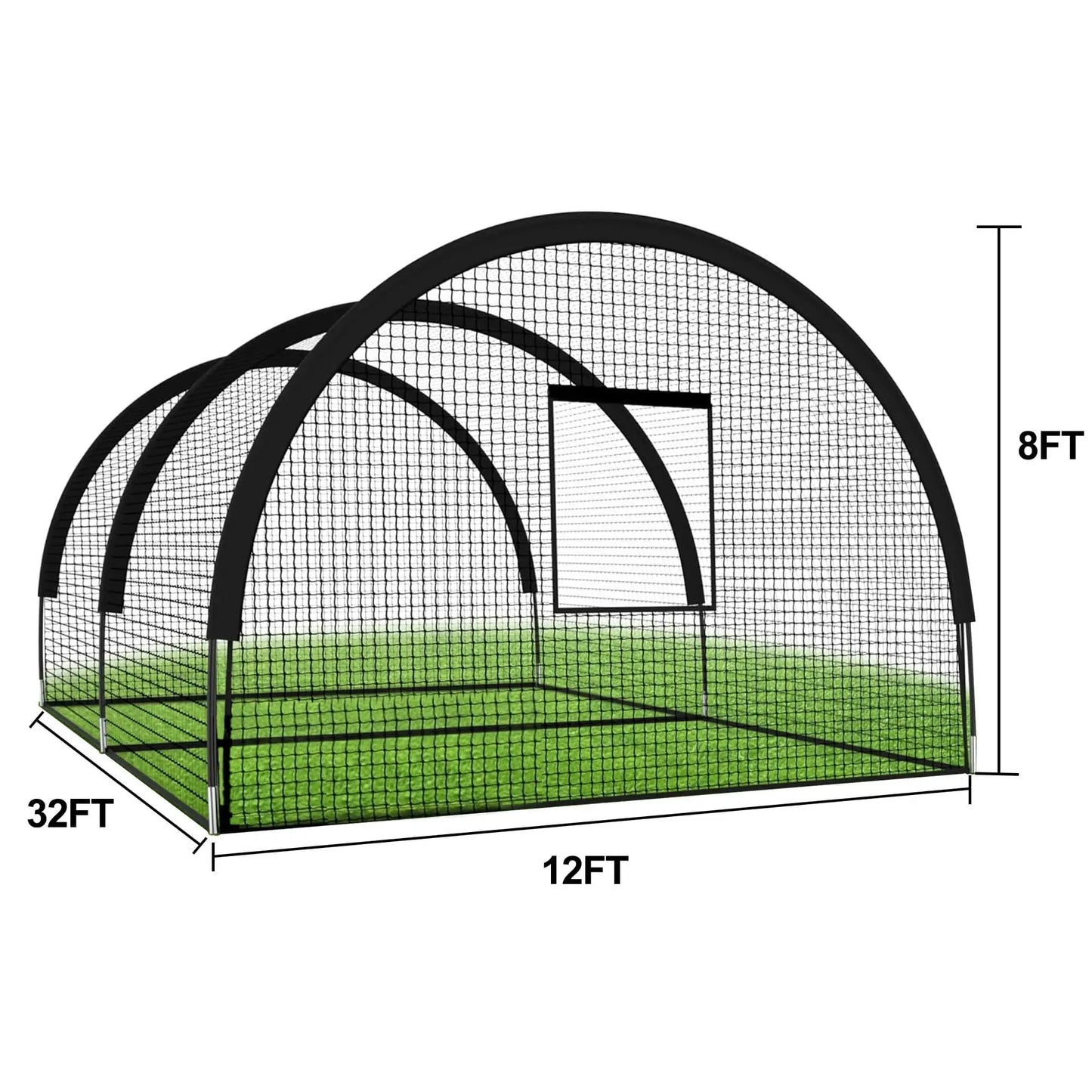 33ft Batting Cage Net for Baseball/Softball/Golf,