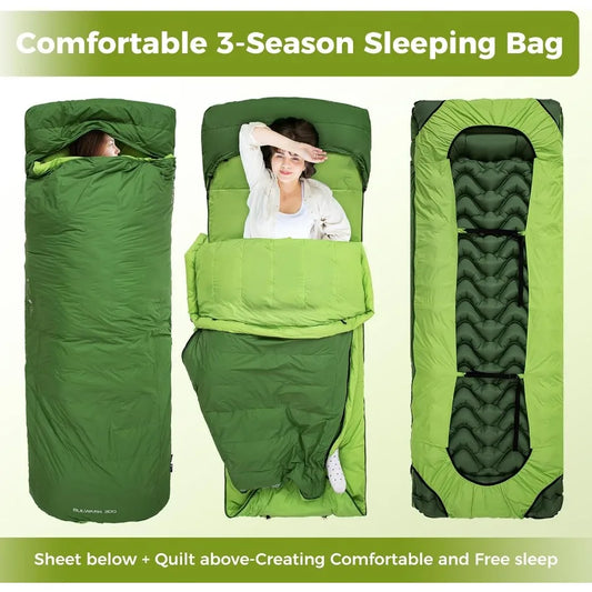 Ultralight 3Season Recycled Down Sleeping Bag