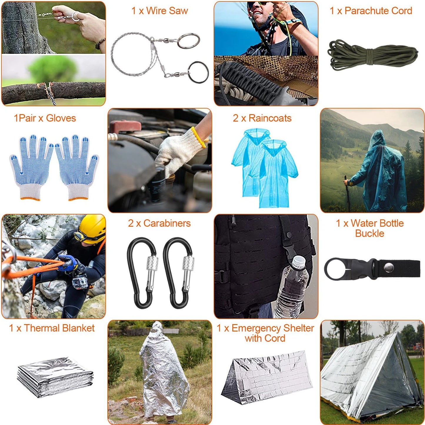 125 In 1 Wilderness Emergency Kit