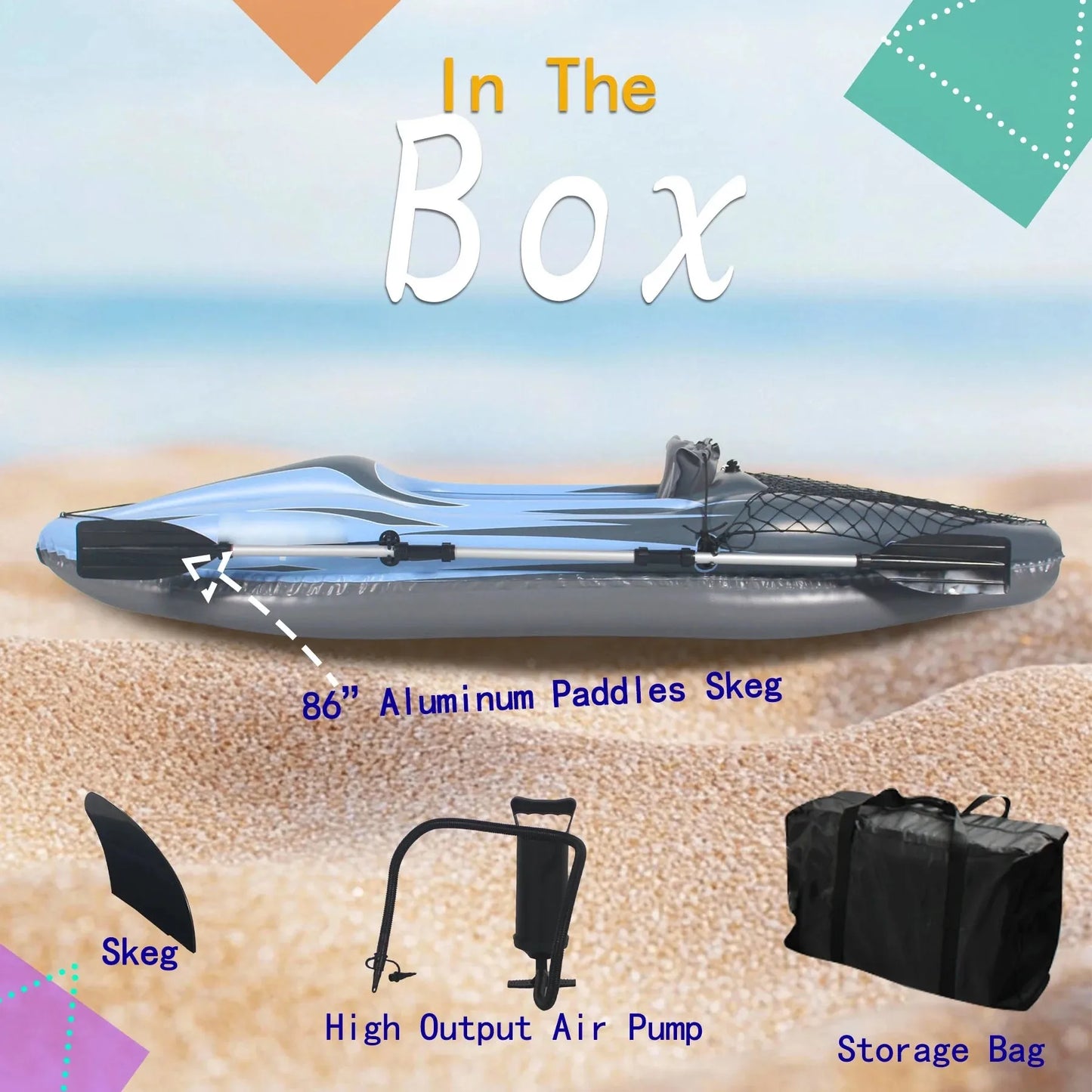 Inflatable Kayak Fishing Boat 1 Person