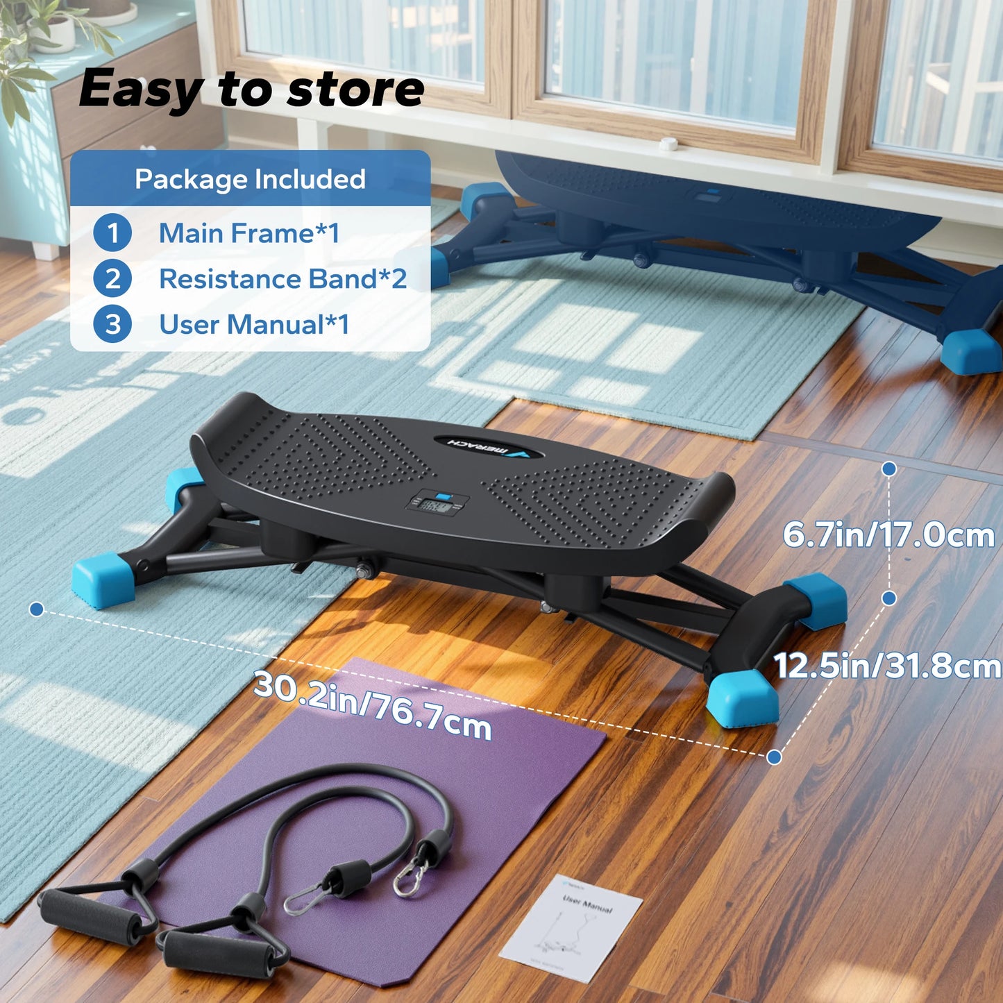 MERACH Ski-Machine Simulated Ski Training Machine