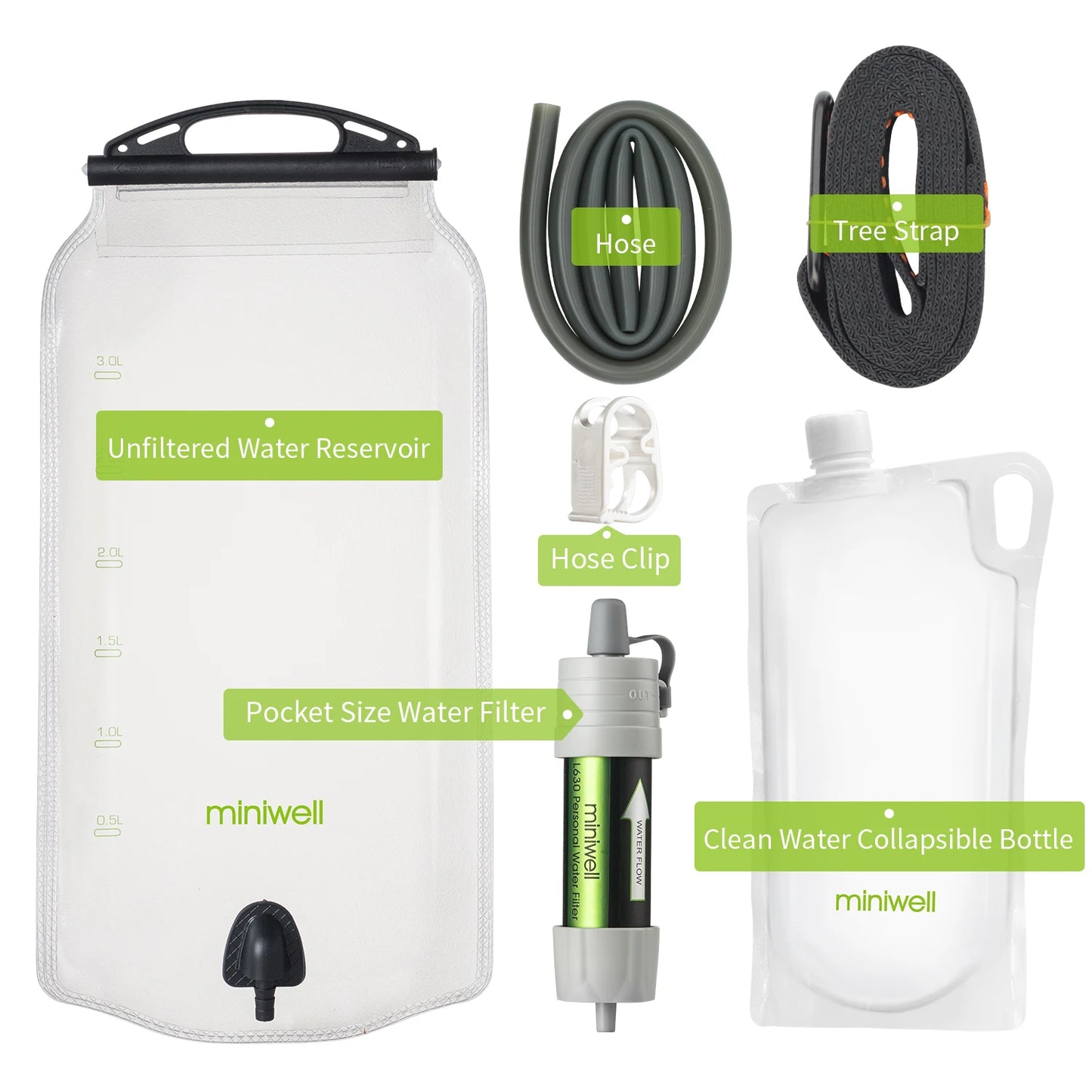 Miniwell L630 Portable Survival Water Purification System