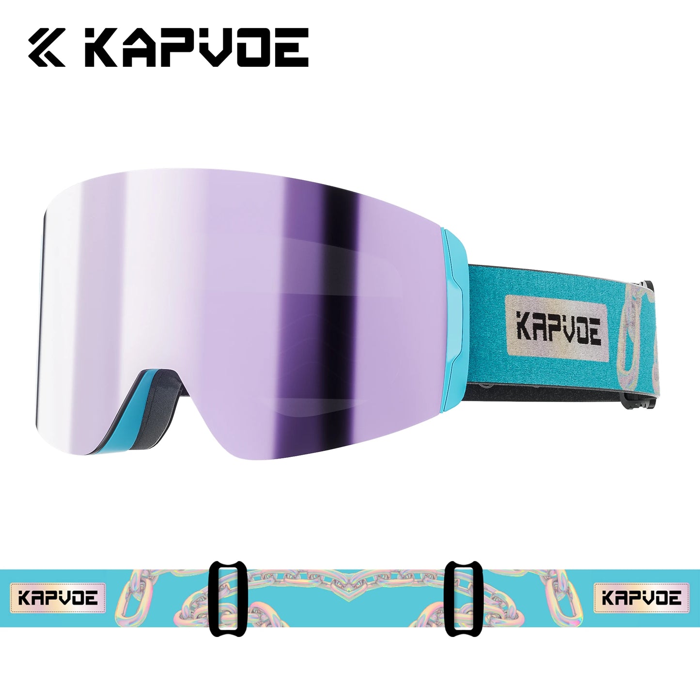 KAPVOE Photochromic Ski/Snowboard Goggles  Magnetic Lens Men/Women