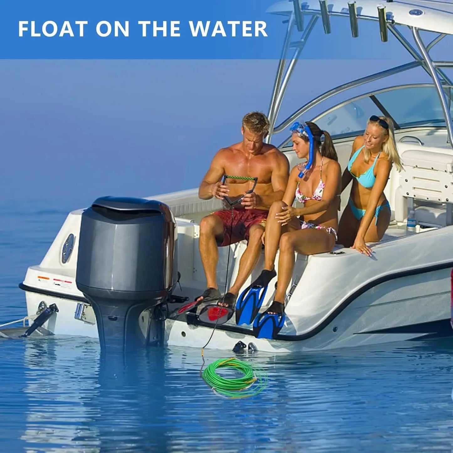 75ft Floating Wakeboard Rope With Handle