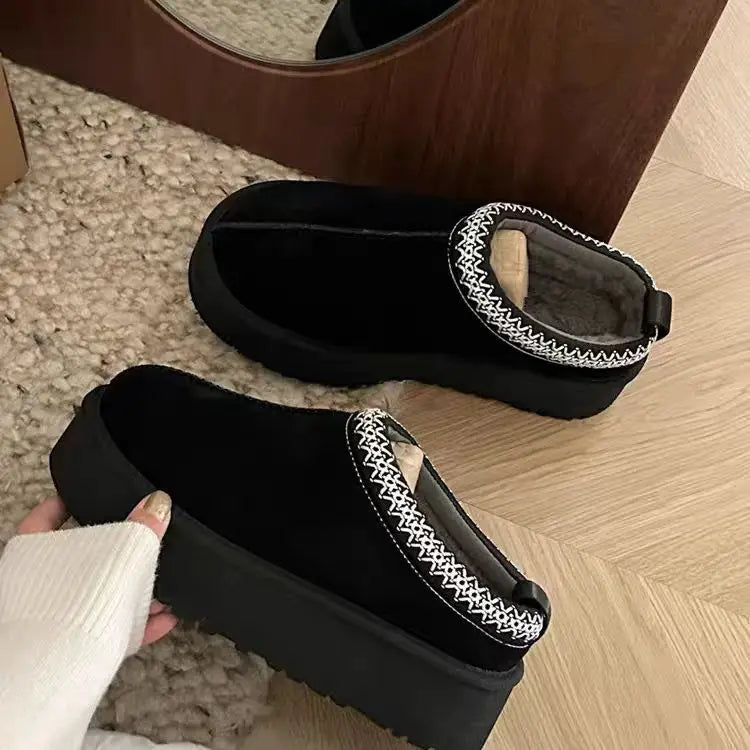 Winter Women Snow Boots Super Real Sheepskin
