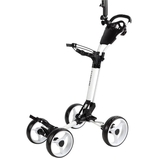 Folding Golf Push Cart 4 Wheel Lightweight