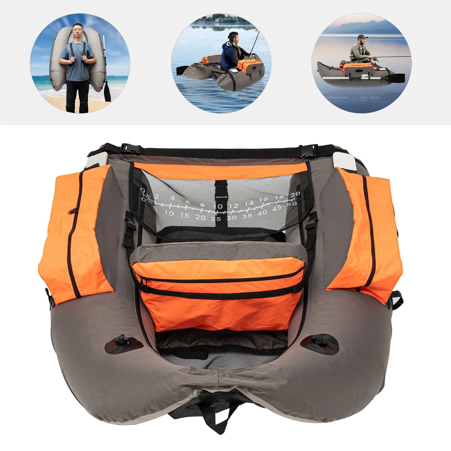 Portable Inflatable Fishing Boat Raft Blow Up Boat