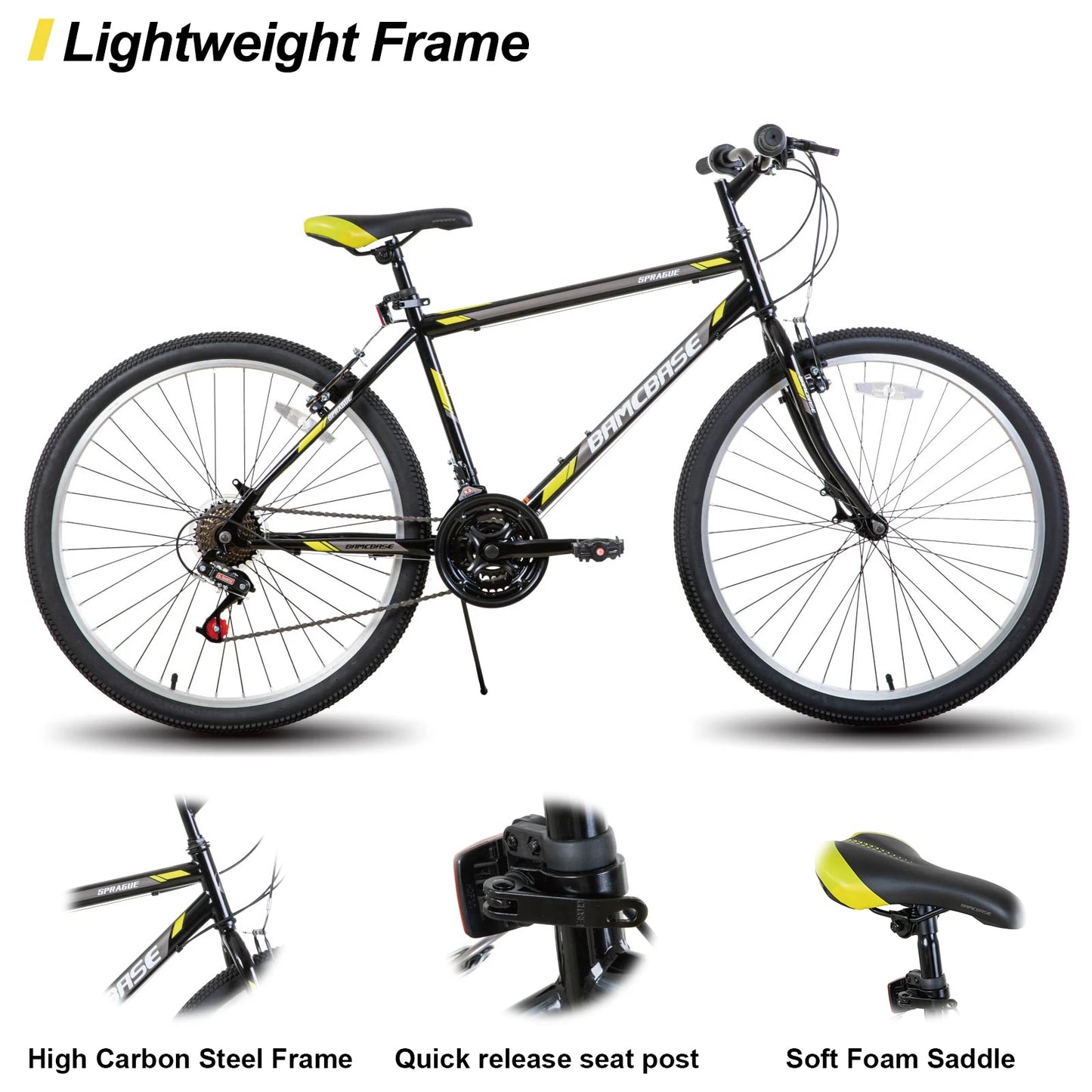 Hiland 24/26 inch Mountain Bike for Men/Women