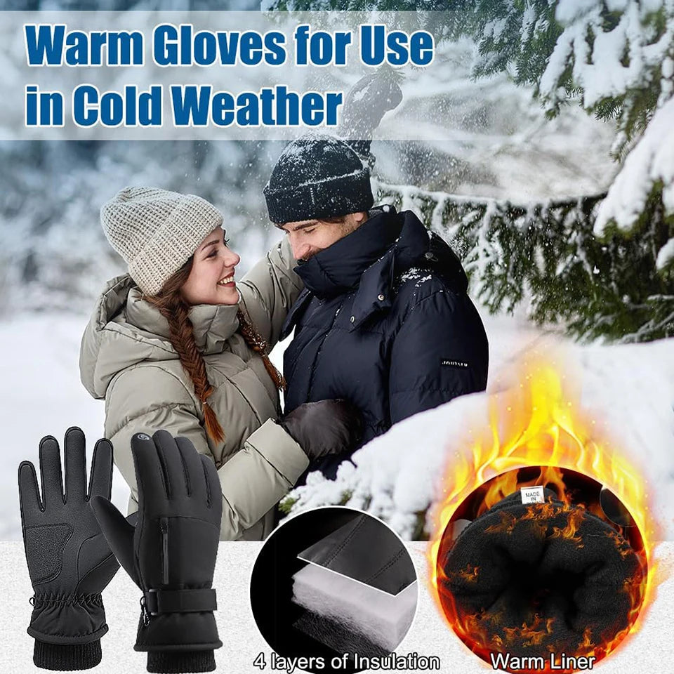 1Pair Winter Ski Gloves
