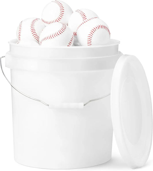 24 Practice Baseballs With Storage Bucket