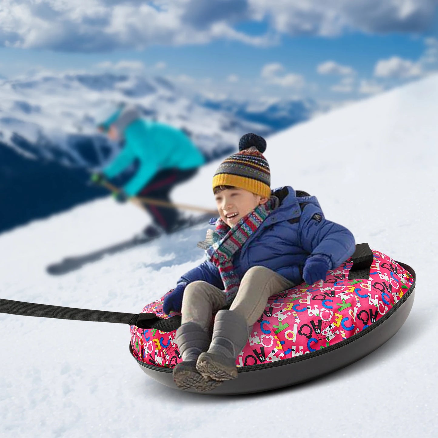 Inflatable Sledding Tube Snow Sleds for Kids/Adult