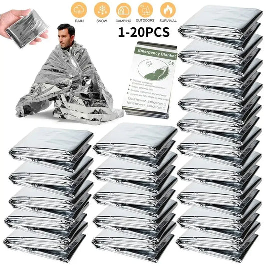 1-20PCS Emergency Blanket