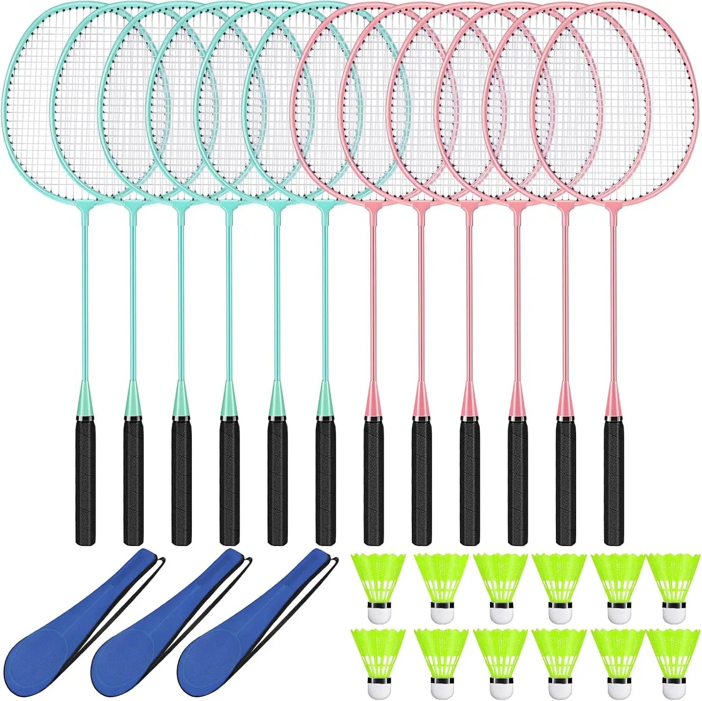 12 Pack Badminton Rackets Set I
