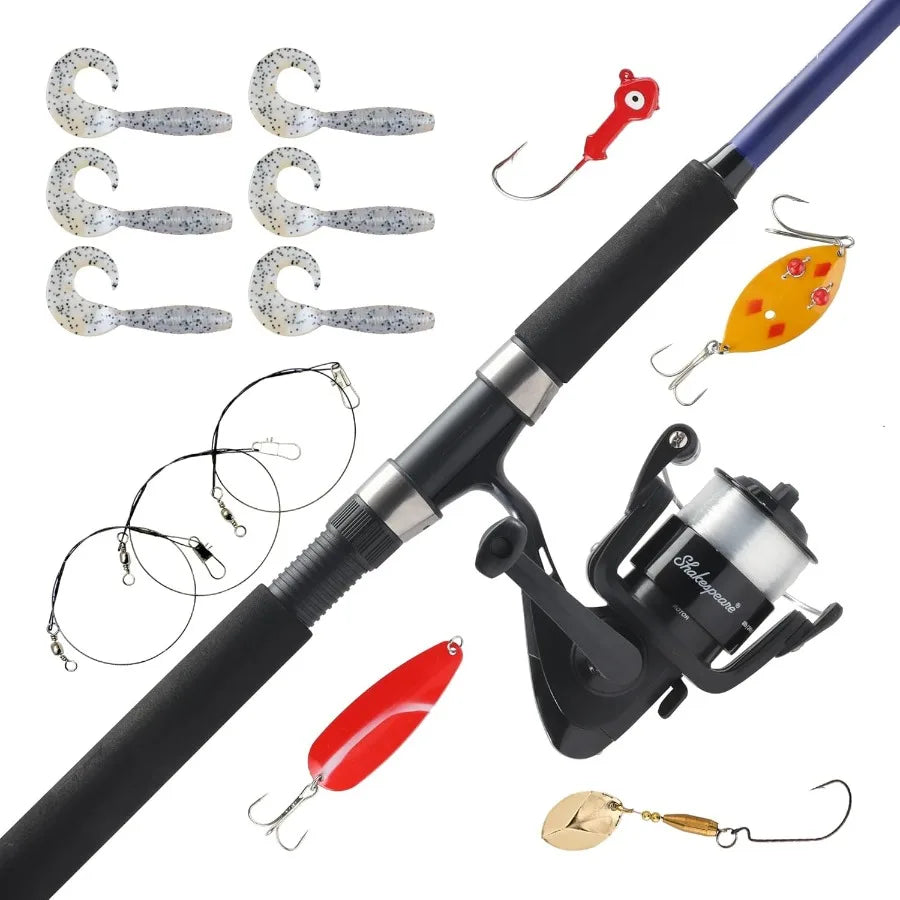 Spinning Reel and Fishing Rod Combo Kit