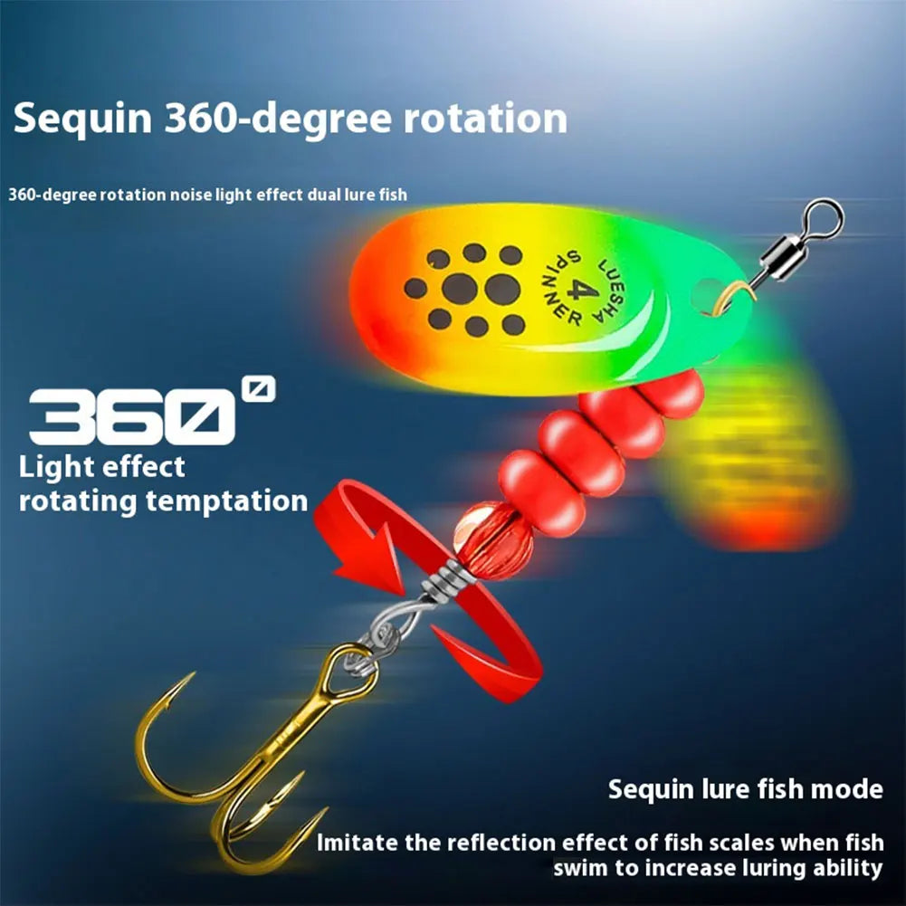 5pcs Spoonbait Crankbaits with Tackle Box