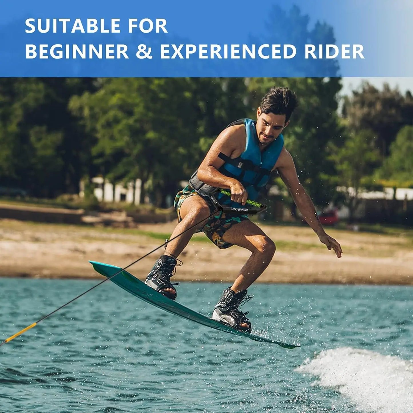 75ft Floating Wakeboard Rope With Handle