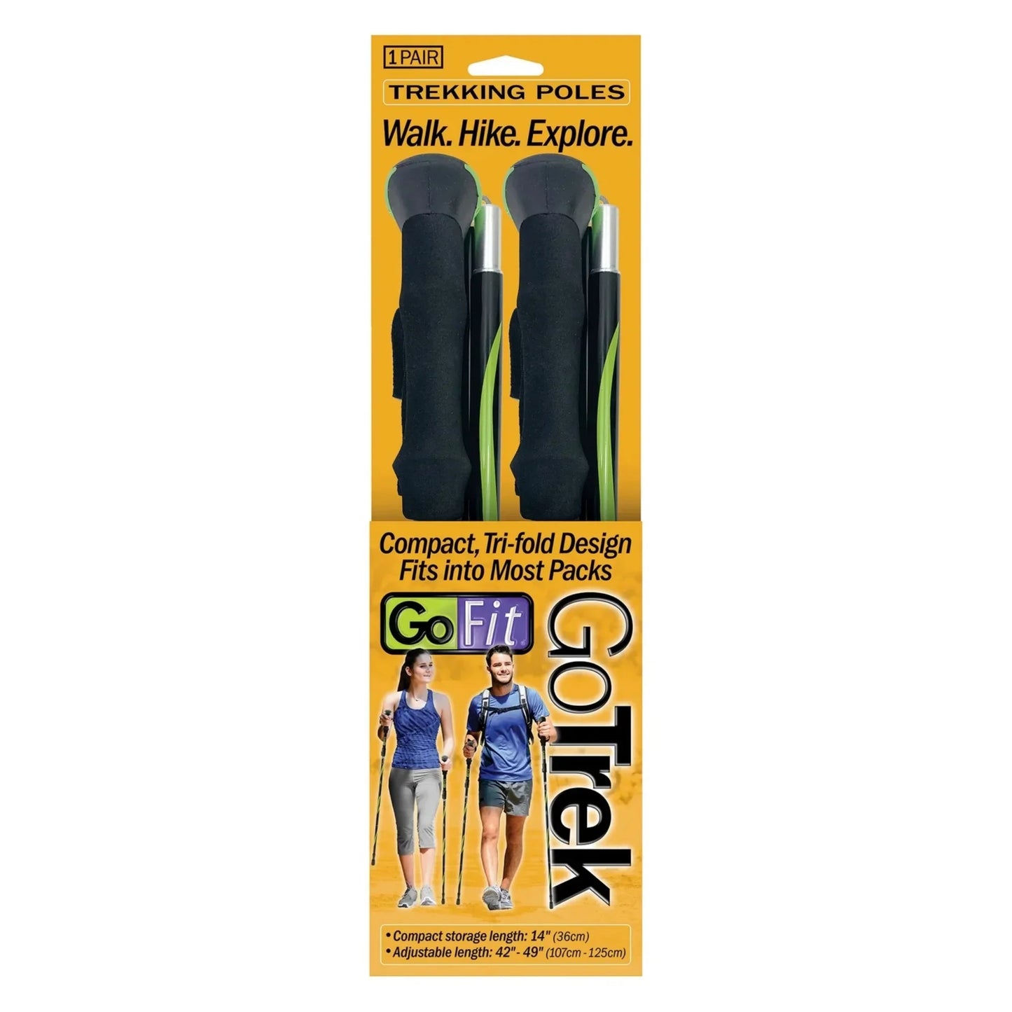 Walk Poles, Ergonomic Handle,Adjustable Length