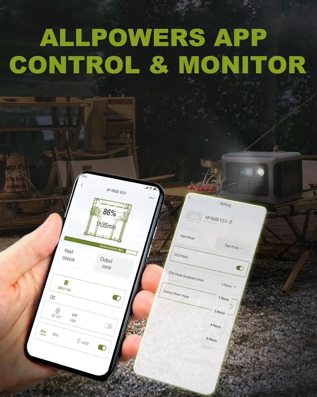 ALLPOWERS Portable Power Station R600, 299Wh