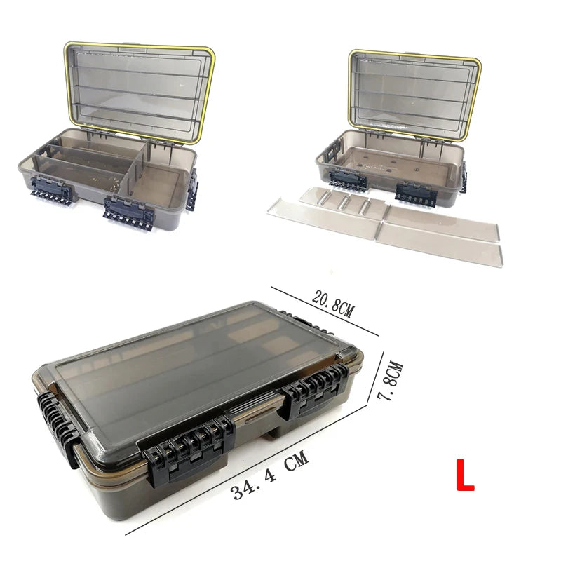 Large-Capacity Waterproof Fishing Tackle Box