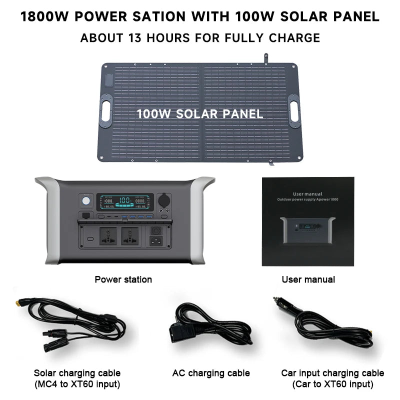 Camping Portable Power Station Solar Generator