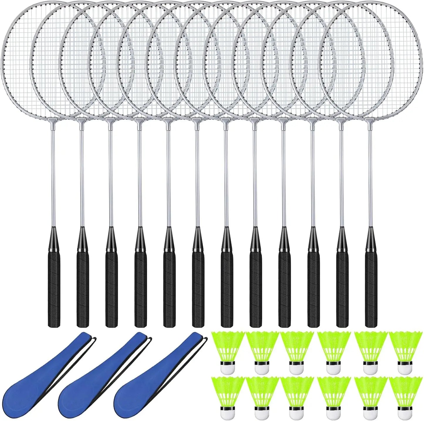 12 Pack Badminton Rackets Set I