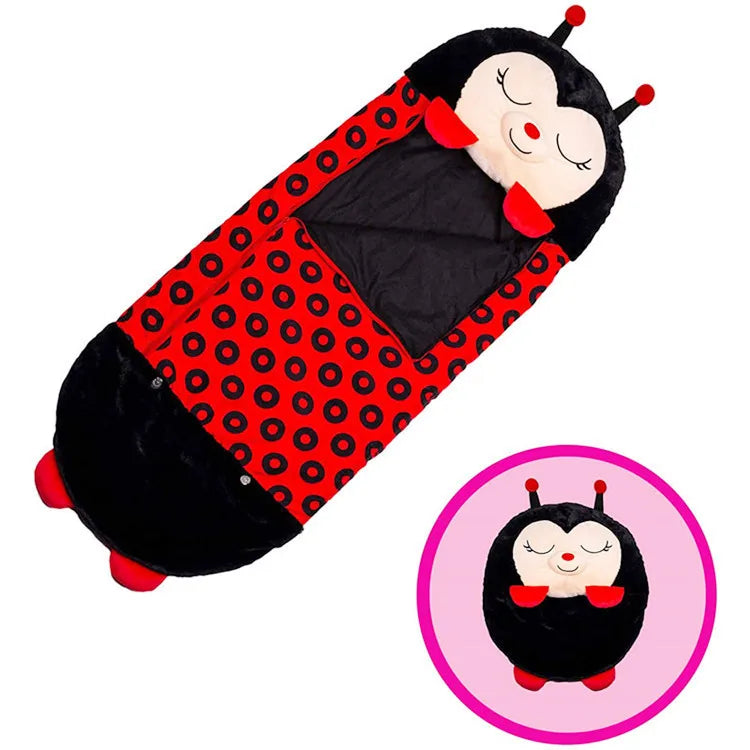 Children's Cartoon Sleeping Bag With Pillow
