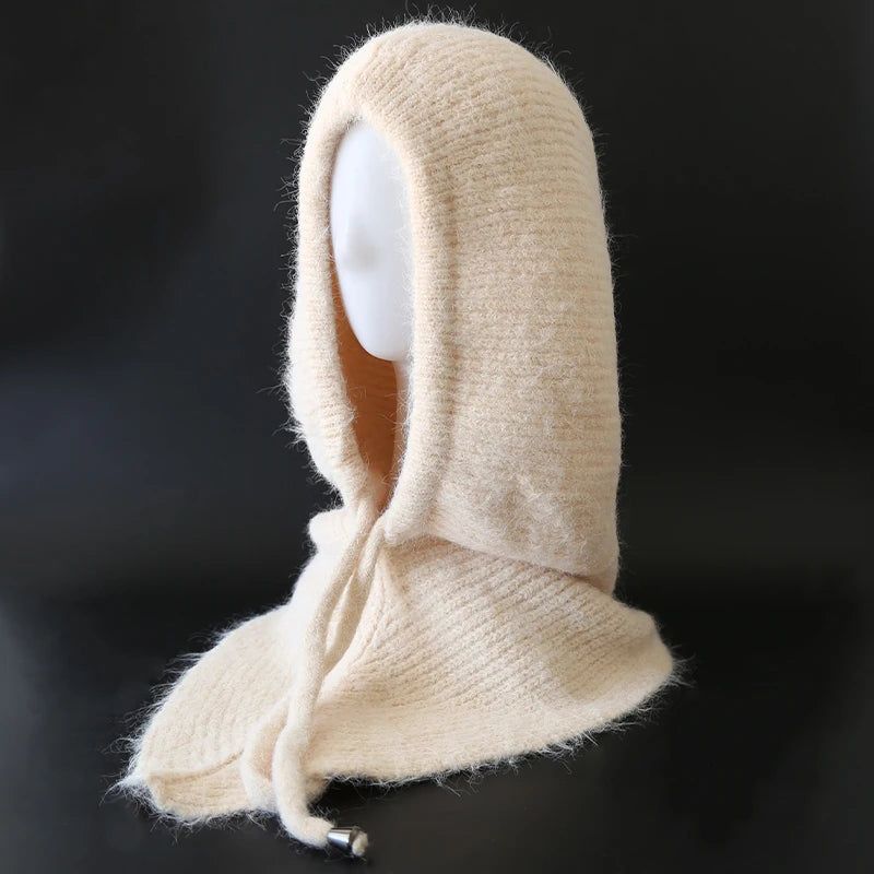 Winter Balaclava Hat Scarf  For Women