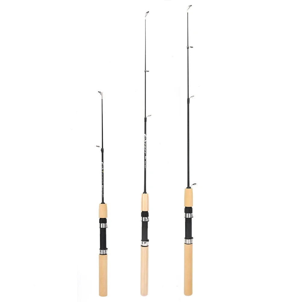 60/80/100cm Ice Fishing Pole Portable Carbon Pole