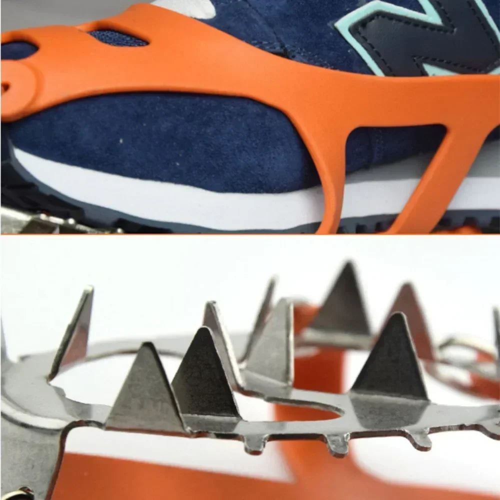 18-Teeth Steel Ice Gripper Spike for Shoes
