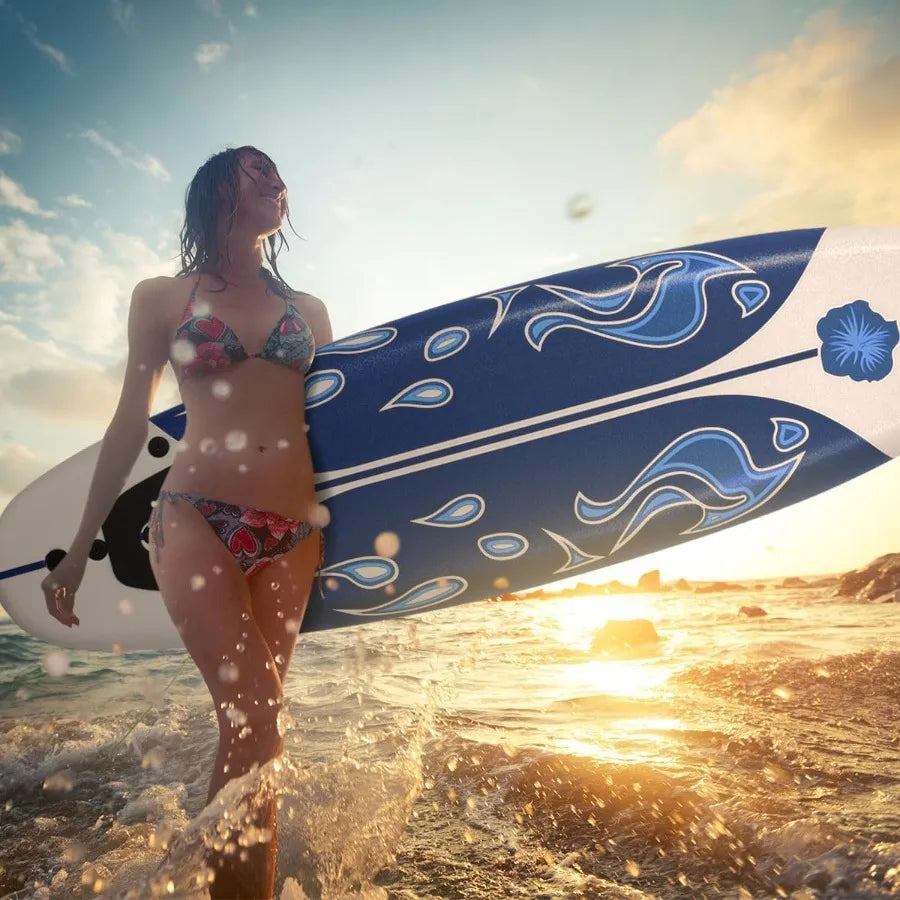 6' Surfboard Surfing Board with Removable Fins