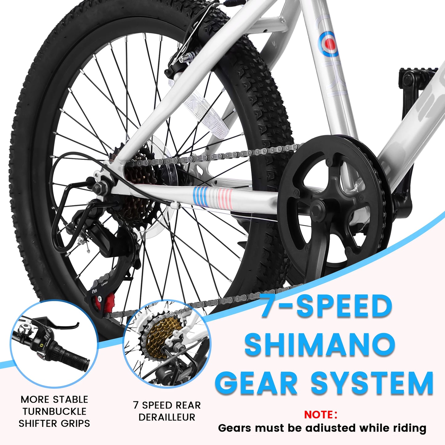 Ecarpat Kids’ Bike 20-Inch Wheel Mountain Bike,