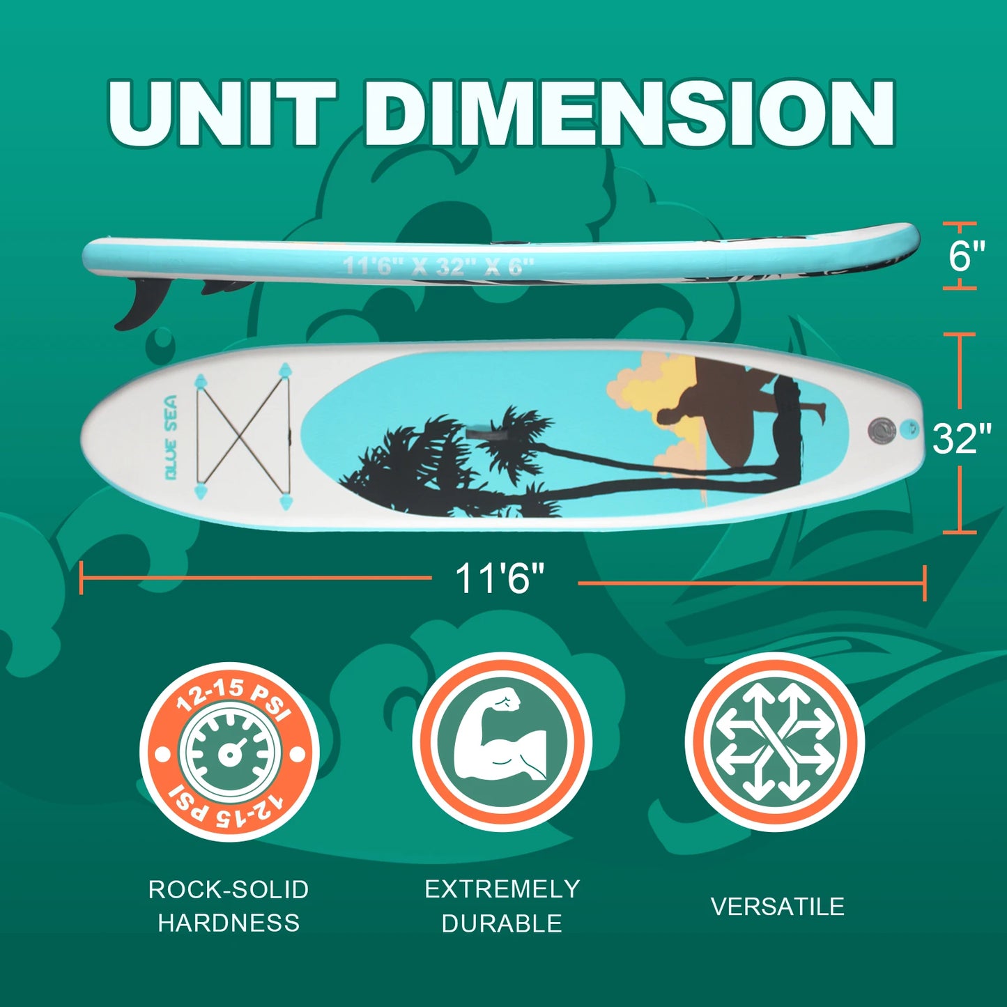 Portable Inflatable Stand Up Paddle Board Kit