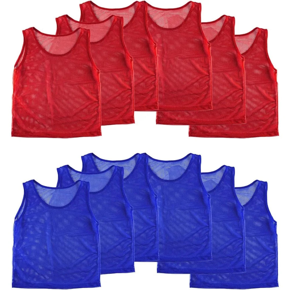 12 Pinnies Scrimmage Vests Team Practice Jersey