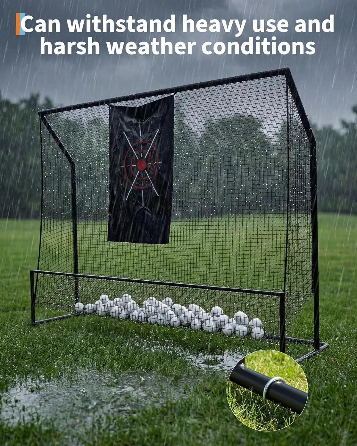 10x7.5FT Golf Practice Net Indoor And Outdoor