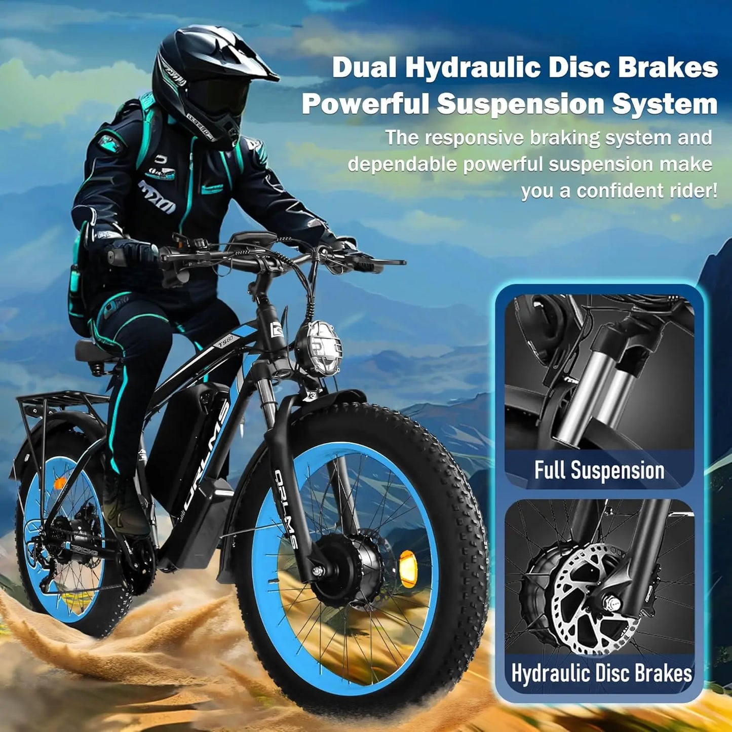 TS60 5000W Dual Motor E-Bike,