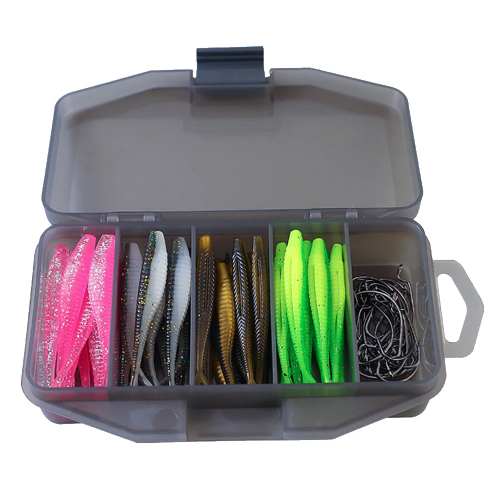 61pcs/set Artificial Lure Hook