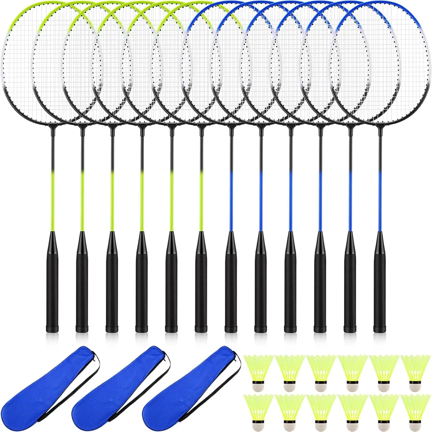 12 Pack Badminton Rackets Set I
