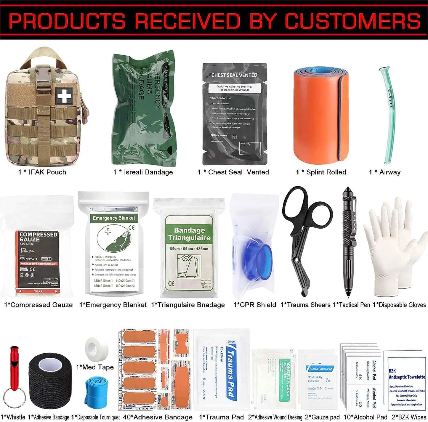 74 Piece Trauma Kit Upgrade Tactical First-Aid