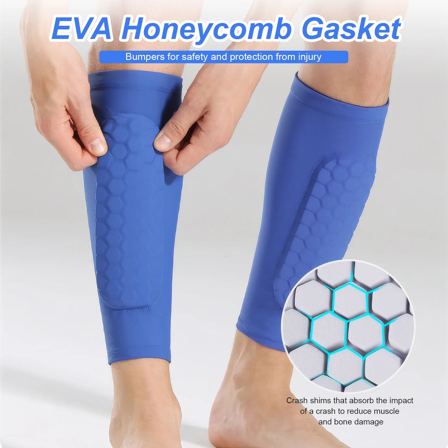 Soccer Shin Pads With Honeycomb Pads