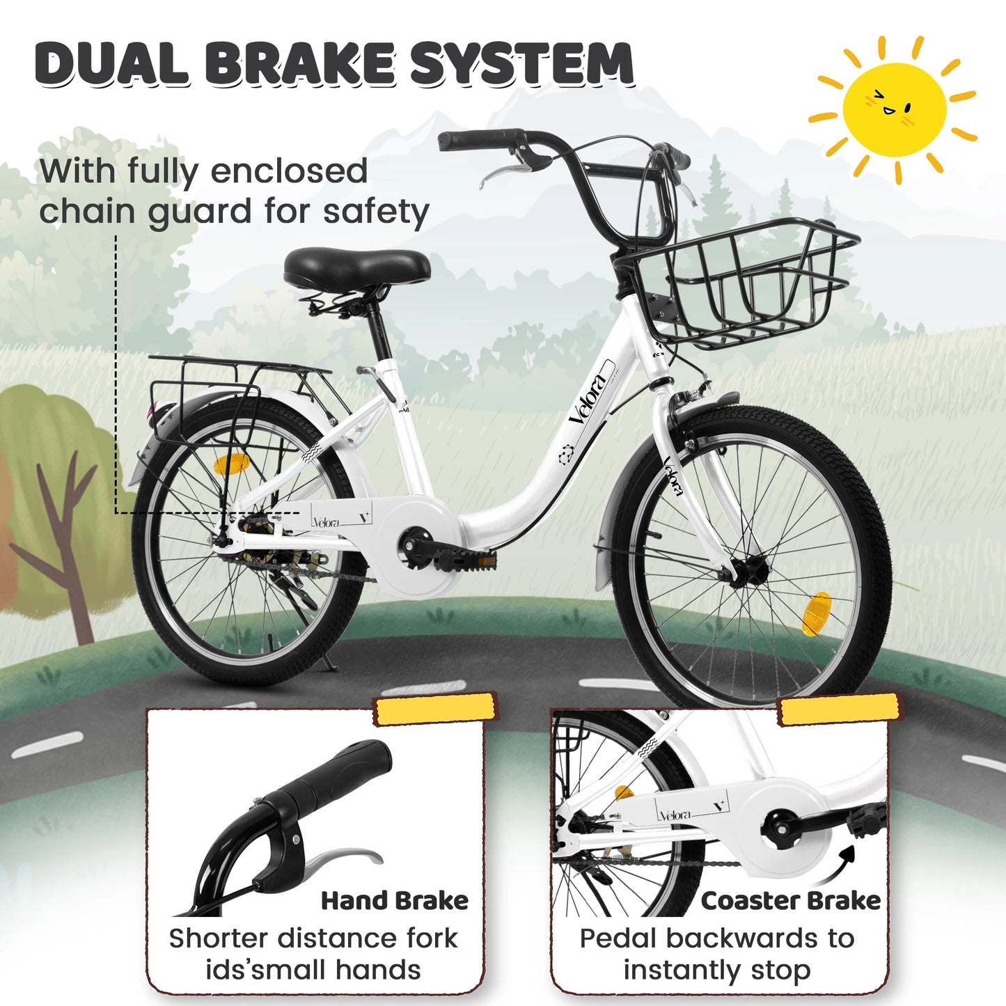 20 Inch Steel Frame Kids Bike