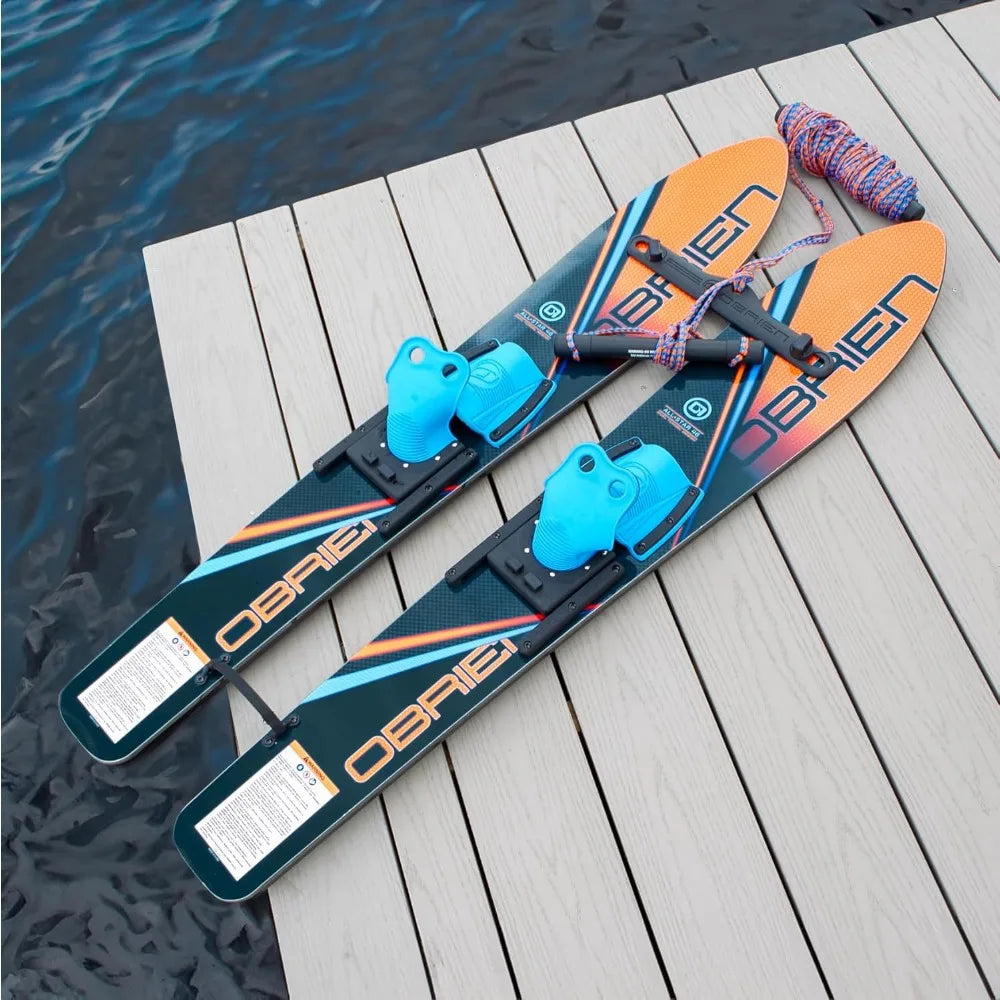 O'Brien All-Star Water Skis With Trainer Bar/Rope