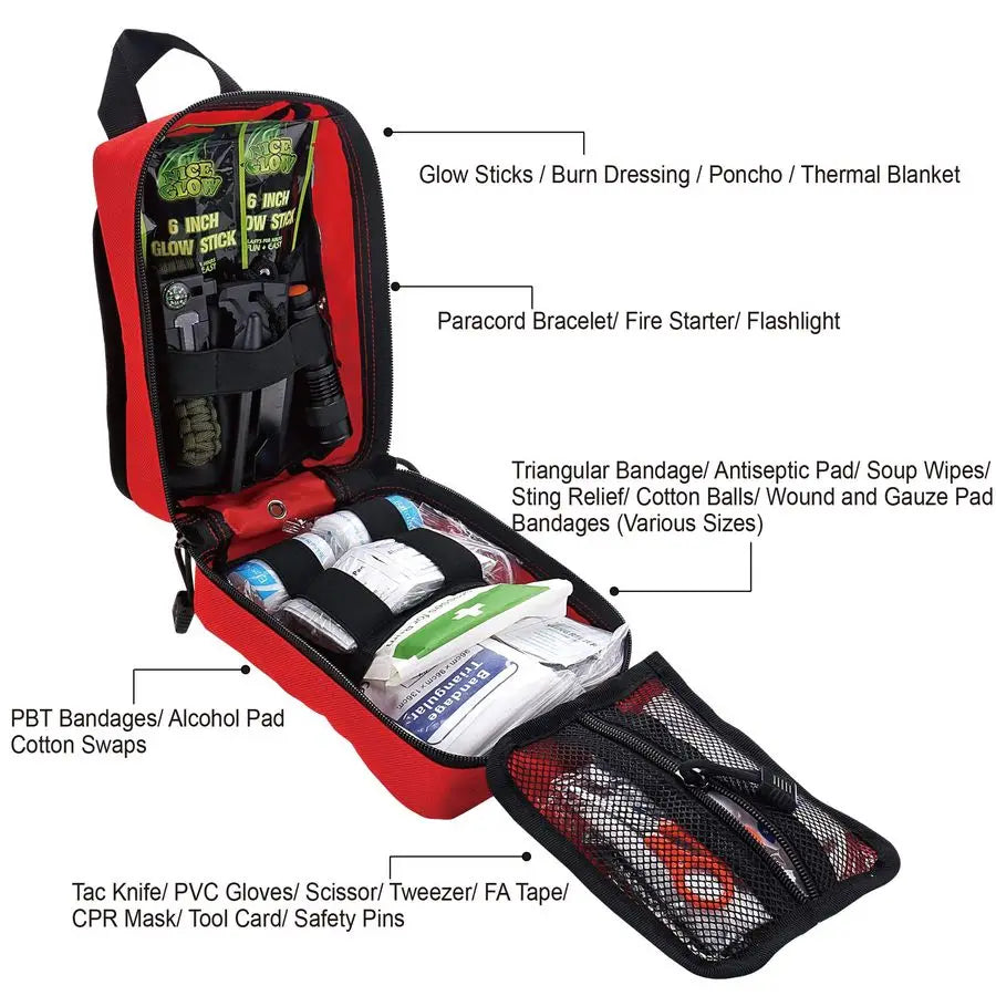 250 Pieces Survival First Aid Kit