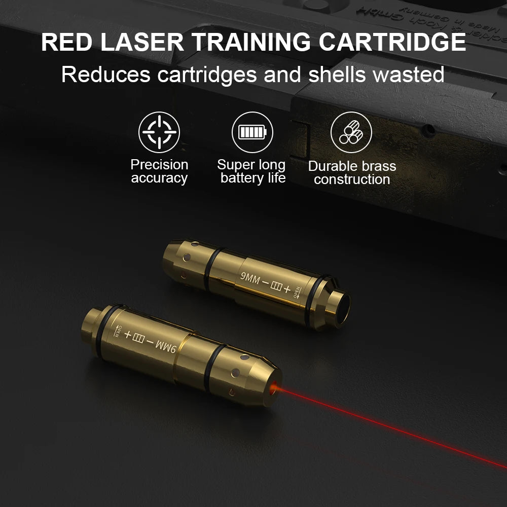 9mm Laser Training Cartridge Red Dot Laser
