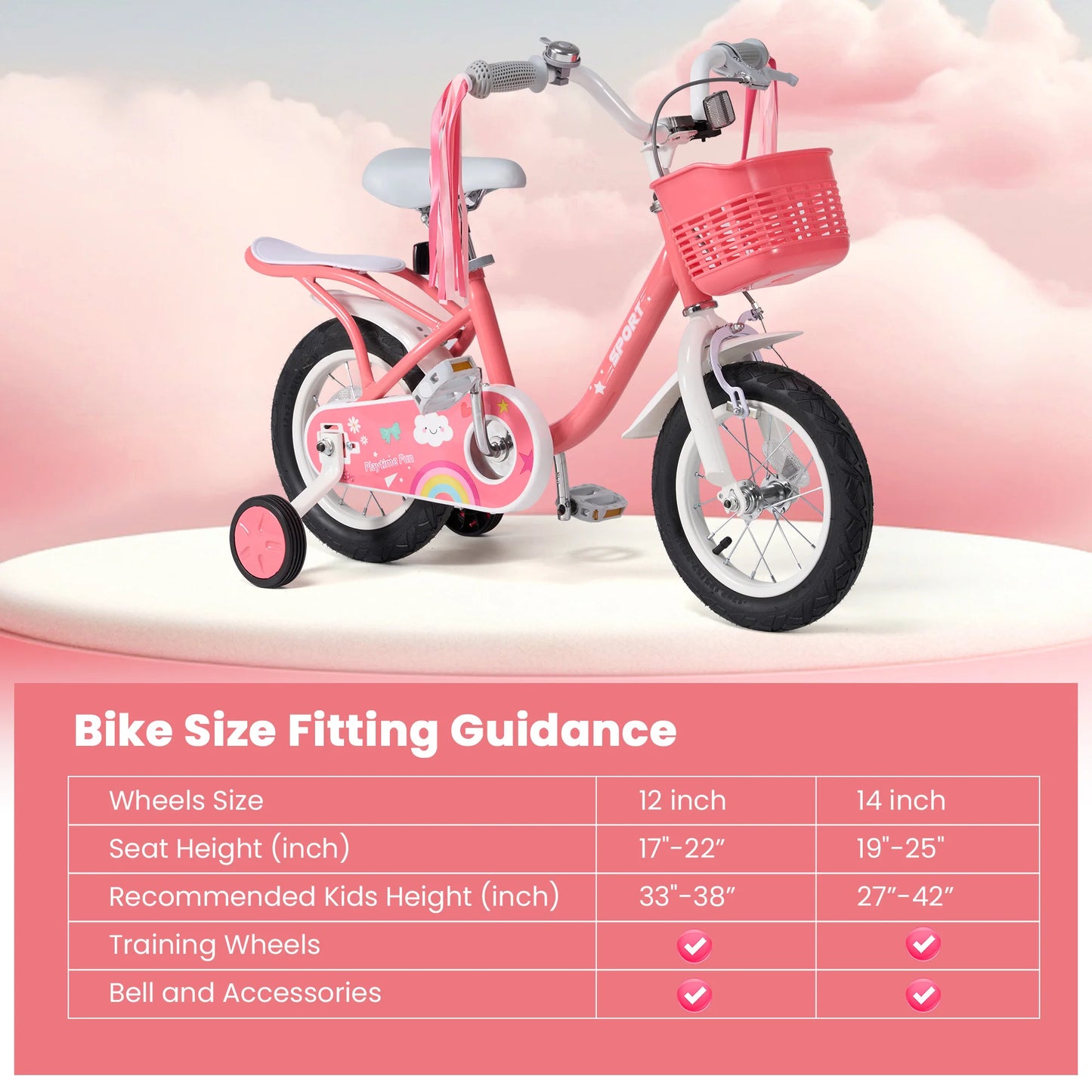 12 Inch Kids Bike for Ages 2-5 Years